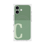 プレミアムスクエアケース with MagSafe［ オリジナル - initial two tone - C green ］