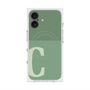 プレミアムスクエアケース with MagSafe［ オリジナル - initial two tone - C green ］