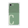 プレミアムスクエアケース with MagSafe［ オリジナル - initial two tone - C green ］