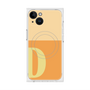プレミアムスクエアケース with MagSafe［ オリジナル - initial two tone - D orange ］