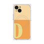 プレミアムスクエアケース with MagSafe［ オリジナル - initial two tone - D orange ］