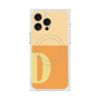 プレミアムスクエアケース with MagSafe［ オリジナル - initial two tone - D orange ］