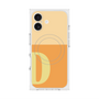 プレミアムスクエアケース with MagSafe［ オリジナル - initial two tone - D orange ］