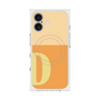プレミアムスクエアケース with MagSafe［ オリジナル - initial two tone - D orange ］