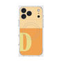 プレミアムスクエアケース with MagSafe［ オリジナル - initial two tone - D orange ］