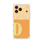 プレミアムスクエアケース with MagSafe［ オリジナル - initial two tone - D orange ］