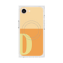 プレミアムスクエアケース with MagSafe［ オリジナル - initial two tone - D orange ］