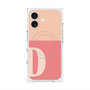 プレミアムスクエアケース with MagSafe［ オリジナル - initial two tone - D pink ］