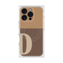 プレミアムスクエアケース with MagSafe［ オリジナル - initial two tone - D brown ］