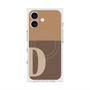 プレミアムスクエアケース with MagSafe［ オリジナル - initial two tone - D brown ］