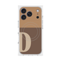 プレミアムスクエアケース with MagSafe［ オリジナル - initial two tone - D brown ］