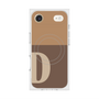 プレミアムスクエアケース with MagSafe［ オリジナル - initial two tone - D brown ］