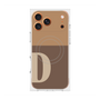 プレミアムスクエアケース with MagSafe［ オリジナル - initial two tone - D brown ］