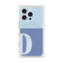 プレミアムスクエアケース with MagSafe［ オリジナル - initial two tone - D blue ］