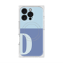 プレミアムスクエアケース with MagSafe［ オリジナル - initial two tone - D blue ］