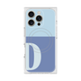プレミアムスクエアケース with MagSafe［ オリジナル - initial two tone - D blue ］