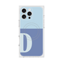 プレミアムスクエアケース with MagSafe［ オリジナル - initial two tone - D blue ］