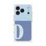 プレミアムスクエアケース with MagSafe［ オリジナル - initial two tone - D blue ］