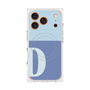 プレミアムスクエアケース with MagSafe［ オリジナル - initial two tone - D blue ］
