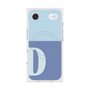 プレミアムスクエアケース with MagSafe［ オリジナル - initial two tone - D blue ］