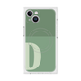プレミアムスクエアケース with MagSafe［ オリジナル - initial two tone - D green ］