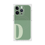 プレミアムスクエアケース with MagSafe［ オリジナル - initial two tone - D green ］