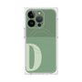 プレミアムスクエアケース with MagSafe［ オリジナル - initial two tone - D green ］