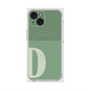 プレミアムスクエアケース with MagSafe［ オリジナル - initial two tone - D green ］