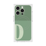 プレミアムスクエアケース with MagSafe［ オリジナル - initial two tone - D green ］