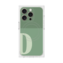プレミアムスクエアケース with MagSafe［ オリジナル - initial two tone - D green ］