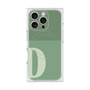 プレミアムスクエアケース with MagSafe［ オリジナル - initial two tone - D green ］