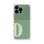 プレミアムスクエアケース with MagSafe［ オリジナル - initial two tone - D green ］
