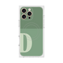プレミアムスクエアケース with MagSafe［ オリジナル - initial two tone - D green ］