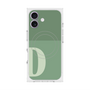 プレミアムスクエアケース with MagSafe［ オリジナル - initial two tone - D green ］