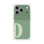 プレミアムスクエアケース with MagSafe［ オリジナル - initial two tone - D green ］