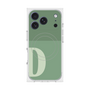 プレミアムスクエアケース with MagSafe［ オリジナル - initial two tone - D green ］