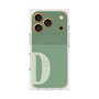 プレミアムスクエアケース with MagSafe［ オリジナル - initial two tone - D green ］