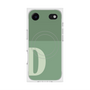 プレミアムスクエアケース with MagSafe［ オリジナル - initial two tone - D green ］