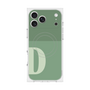 プレミアムスクエアケース with MagSafe［ オリジナル - initial two tone - D green ］