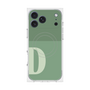 プレミアムスクエアケース with MagSafe［ オリジナル - initial two tone - D green ］