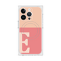 プレミアムスクエアケース with MagSafe［ オリジナル - initial two tone - E pink ］