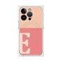 プレミアムスクエアケース with MagSafe［ オリジナル - initial two tone - E pink ］