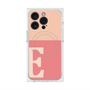 プレミアムスクエアケース with MagSafe［ オリジナル - initial two tone - E pink ］