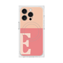 プレミアムスクエアケース with MagSafe［ オリジナル - initial two tone - E pink ］