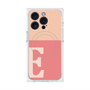 プレミアムスクエアケース with MagSafe［ オリジナル - initial two tone - E pink ］