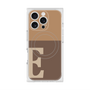 プレミアムスクエアケース with MagSafe［ オリジナル - initial two tone - E brown ］