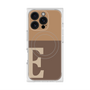 プレミアムスクエアケース with MagSafe［ オリジナル - initial two tone - E brown ］