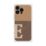 プレミアムスクエアケース with MagSafe［ オリジナル - initial two tone - E brown ］