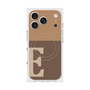 プレミアムスクエアケース with MagSafe［ オリジナル - initial two tone - E brown ］