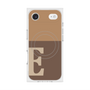 プレミアムスクエアケース with MagSafe［ オリジナル - initial two tone - E brown ］